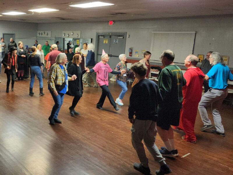 Dancers at an Irish Language Immersion Weekend Ceili in Jameson, PA in November 2024. (Photo: Sharon Schultz)