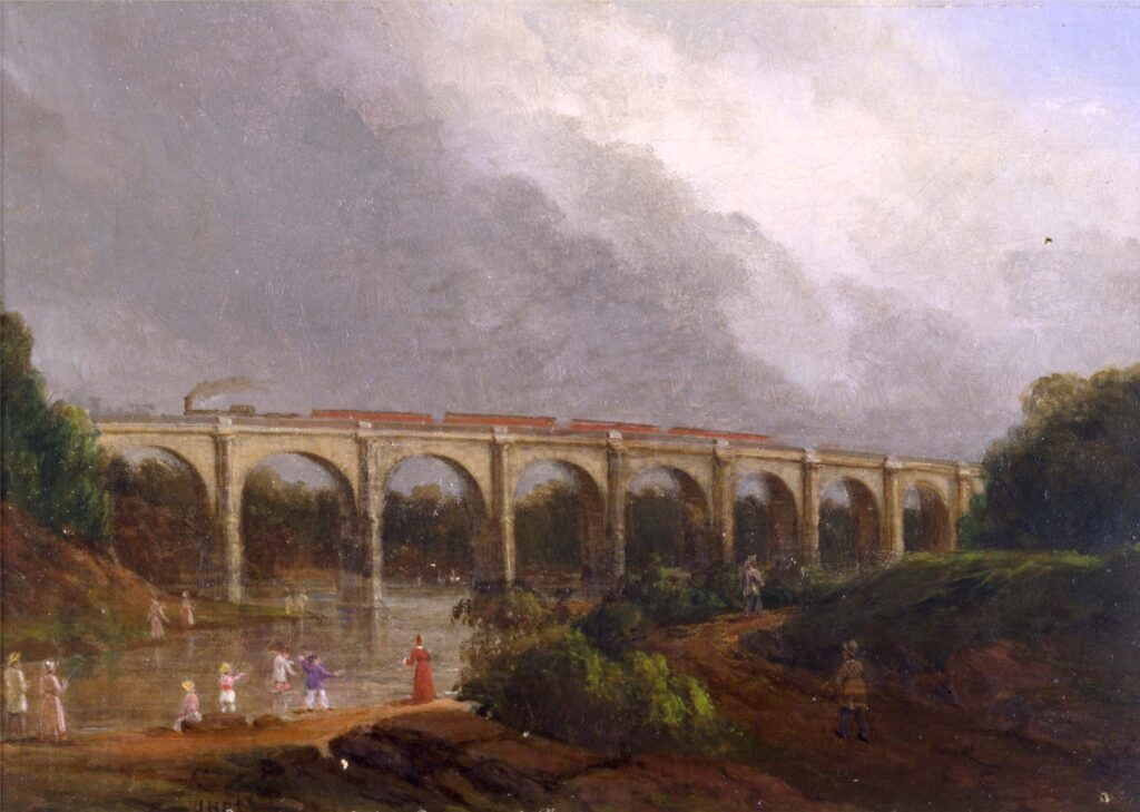 artist depiction of railroad 