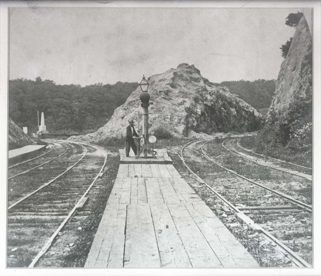 old photo of railroad