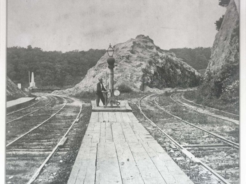 old photo of railroad
