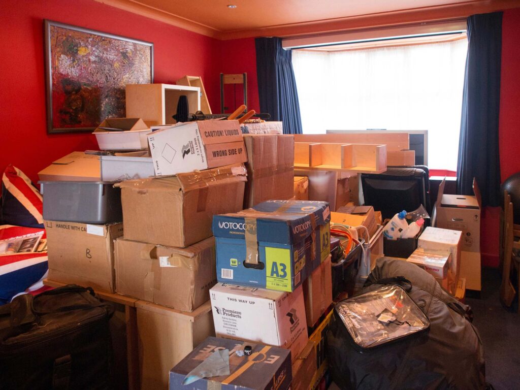 picture of a clutered room