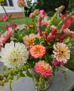 Flowers on a table