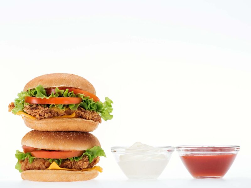 photo of 2 chicken sandwiches